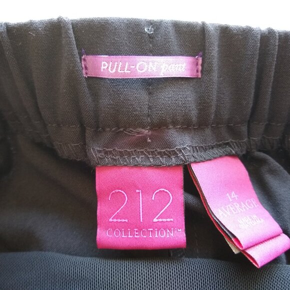 212 collection pull on pants black size 16 - Picture 3 of 8